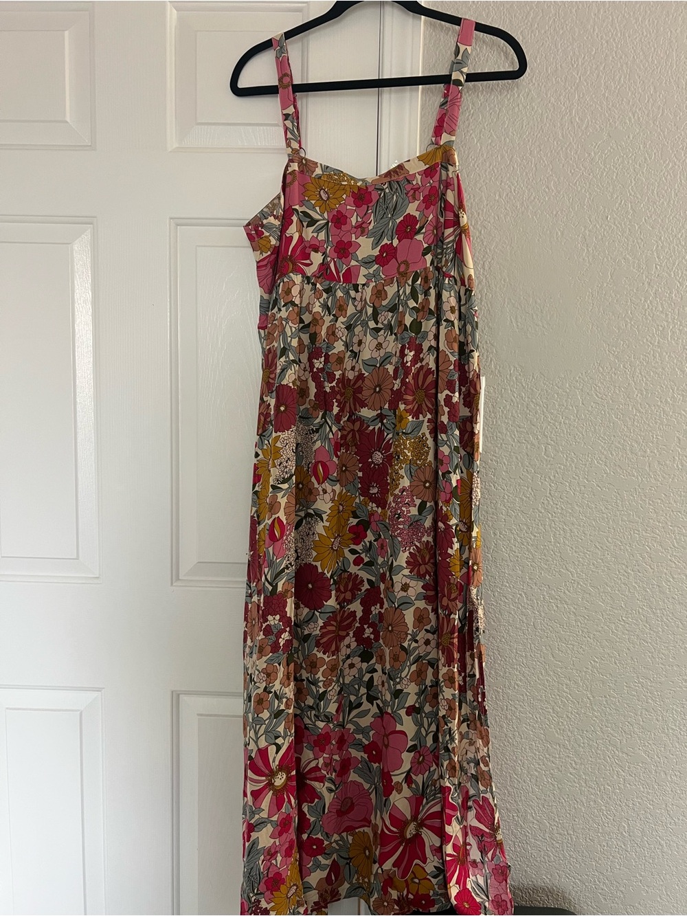 Natural Life Vintage Summer Floral Maxi Dress - L